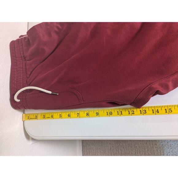 Abercrombie & Fitch Red Jogger Fleece Logo Side Stripe Sweatpants Men L Lounge - Picture 15 of 15